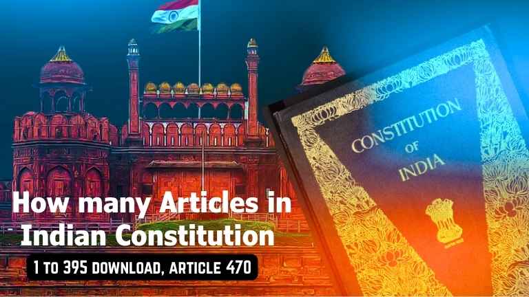How many Articles in Indian Constitution