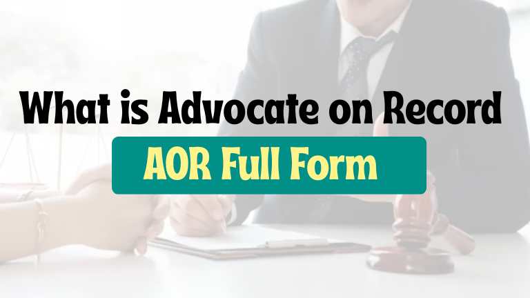 AOR Full Form